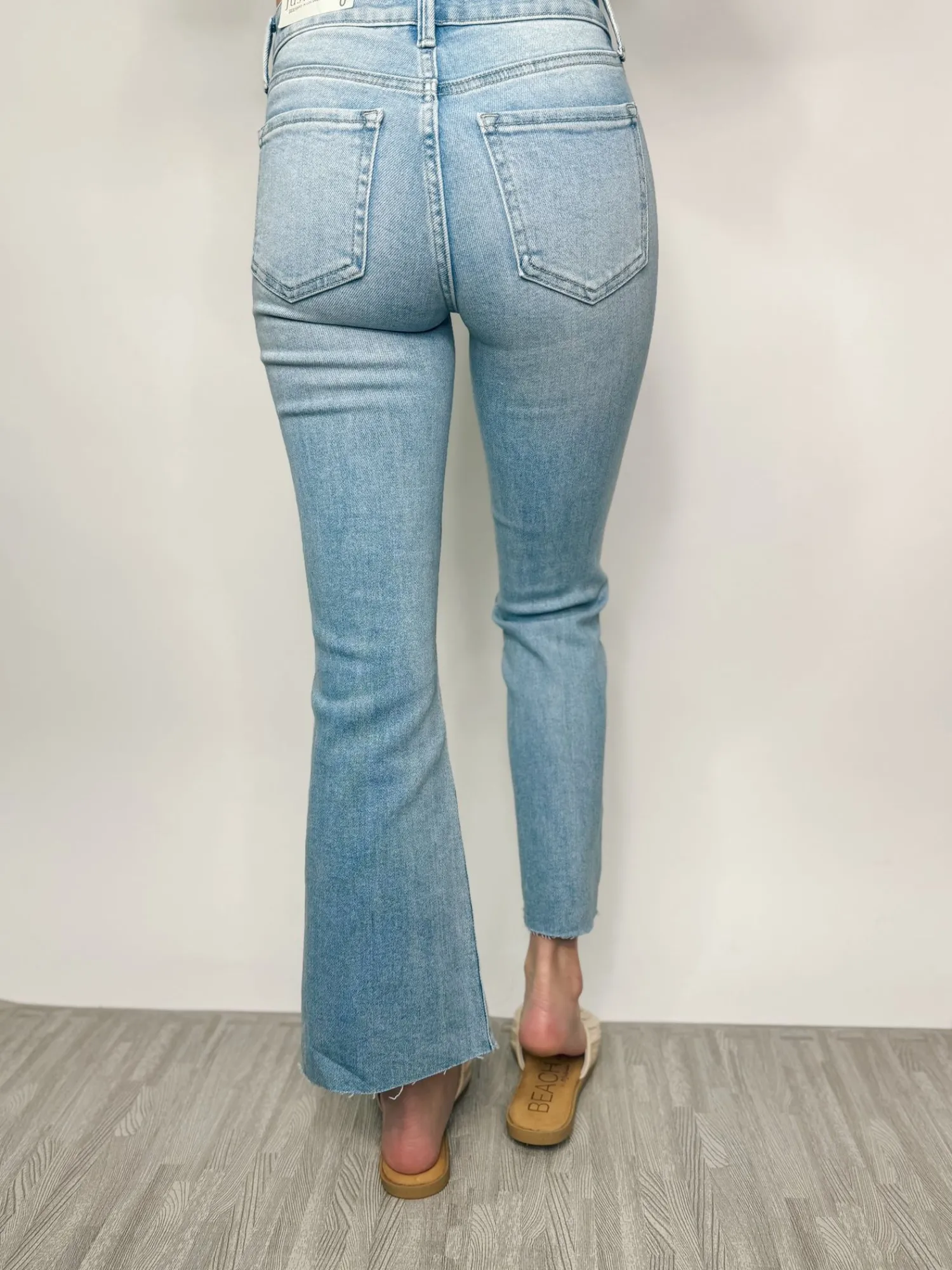 Light Denim Cropped Flares<Allie Lynn's Boutique New