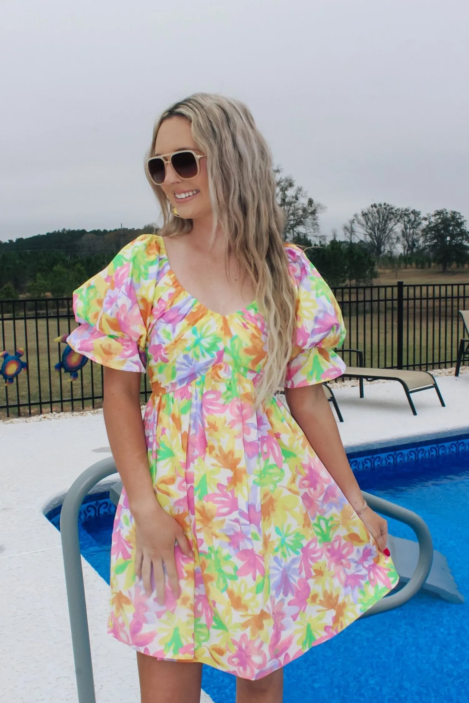 Lime Orange Sweetheart Neckline Dress<Allie Lynn's Boutique New