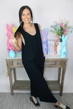Linen Wide Leg Jumpsuit 