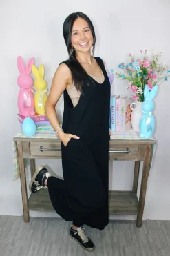 Linen Wide Leg Jumpsuit 