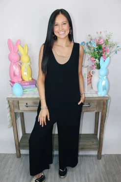 Linen Wide Leg Jumpsuit 