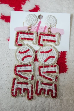 Love Baseball Earrings<Allie Lynn's Boutique Cheap