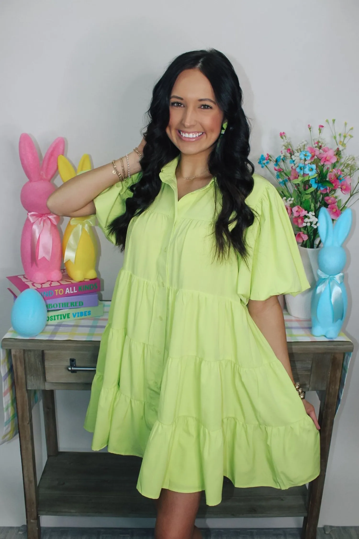 Loving Lime Mini Dress<Allie Lynn's Boutique Discount