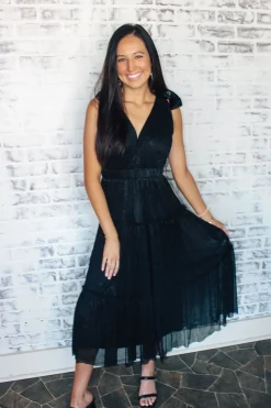 Lurex Three Tier Midi Dress<Allie Lynn's Boutique Best