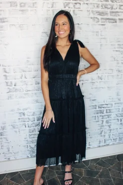 Lurex Three Tier Midi Dress<Allie Lynn's Boutique Best