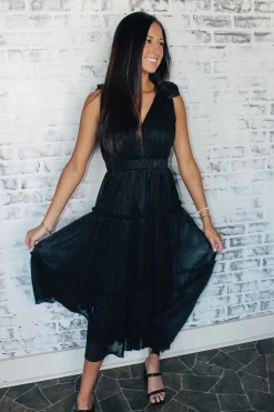 Lurex Three Tier Midi Dress<Allie Lynn's Boutique Cheap