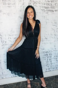 Lurex Three Tier Midi Dress<Allie Lynn's Boutique Cheap