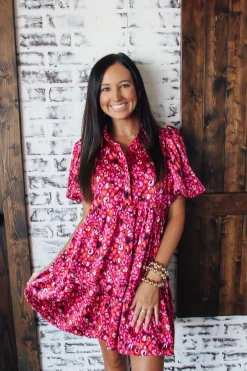 Magenta August Dress<Allie Lynn's Boutique Hot