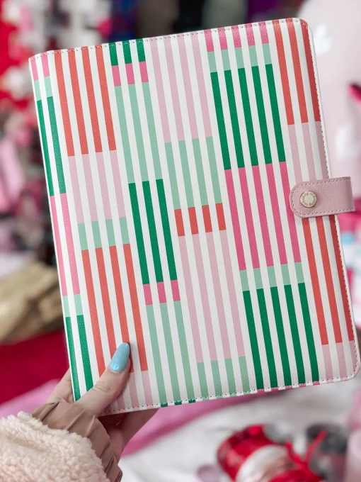 Mary Square - Line It Up Folio "Pink And Green"<Allie Lynn's Boutique Best
