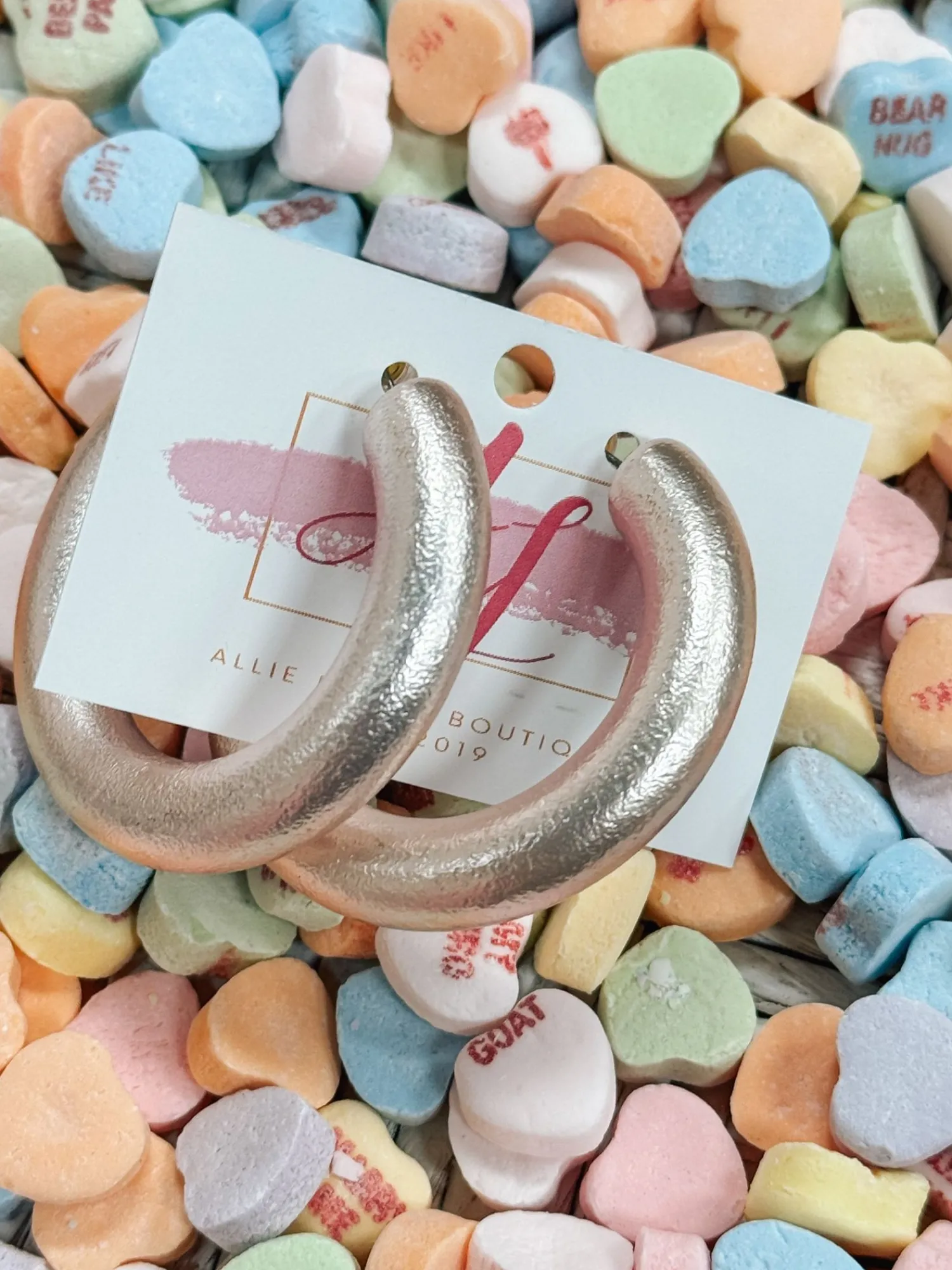 Metallic Hoops "Rose Gold"<Allie Lynn's Boutique Shop