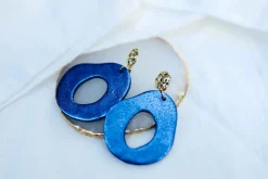 Metallic Royal Earrings<Allie Lynn's Boutique Sale