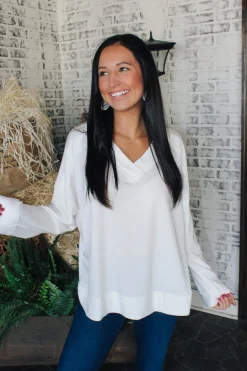 Monday Motivation Top "Off White"<Allie Lynn's Boutique Sale