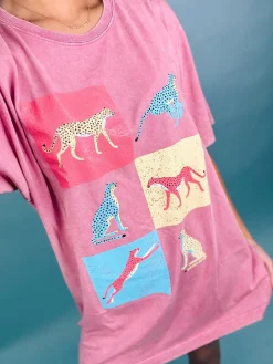 Multi Leopards Pop Art Graphic Tee<Allie Lynn's Boutique Online