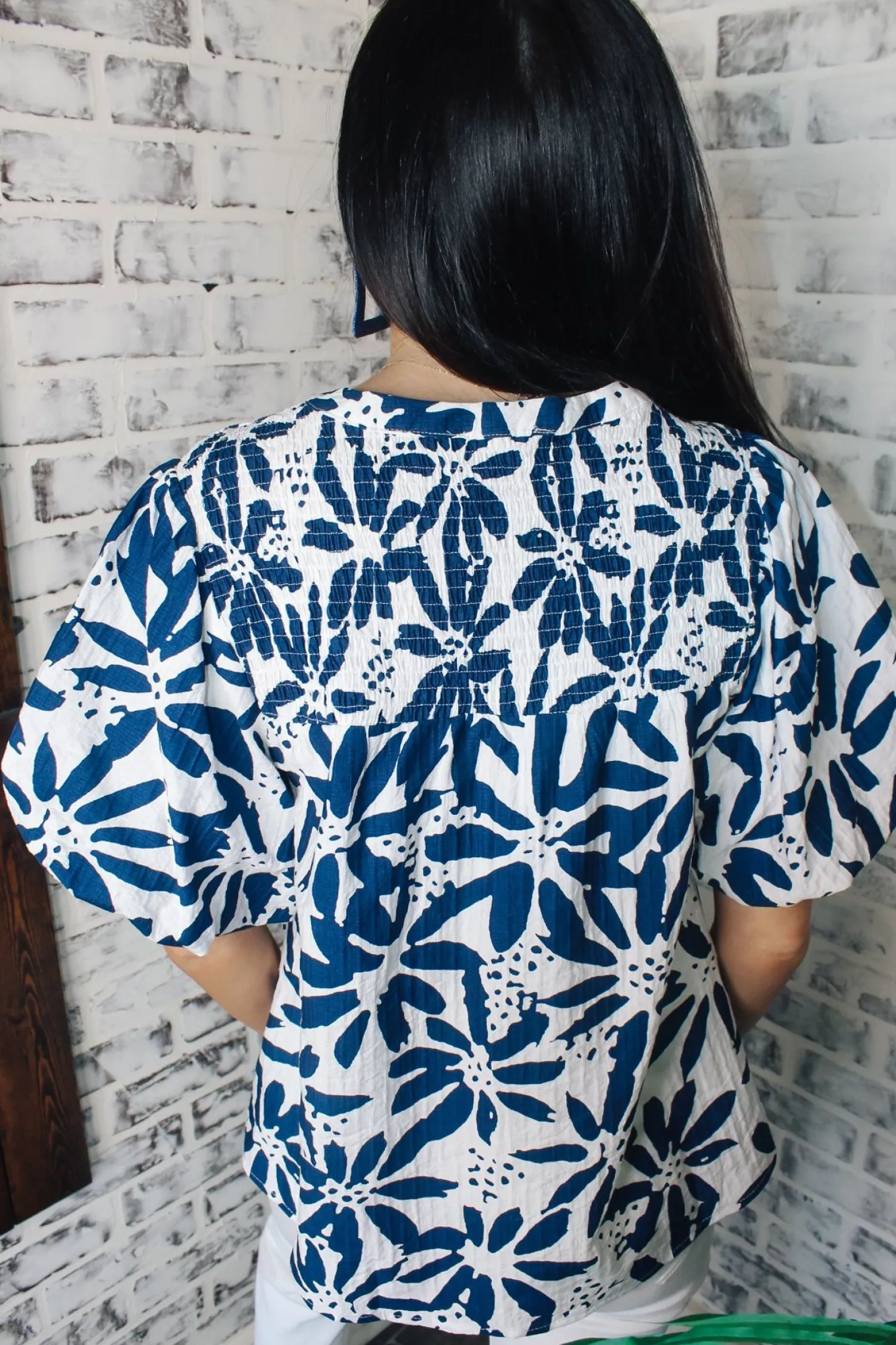 Navy U0026 White Mix Top<Allie Lynn's Boutique Best