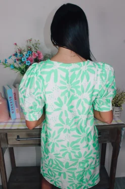 Neon Mint Mini Dress<Allie Lynn's Boutique Outlet