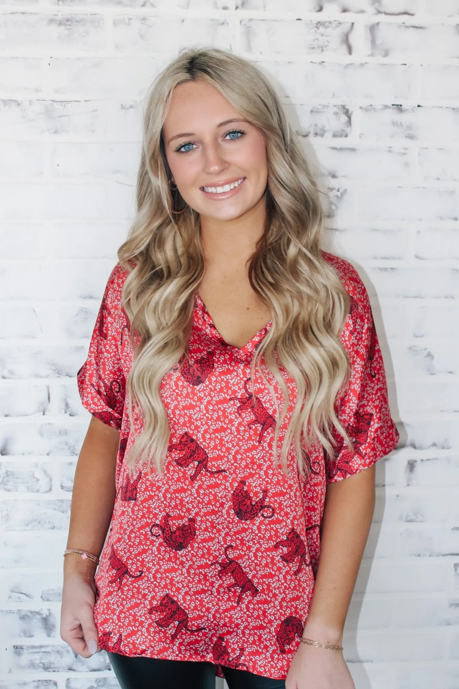 On The Prowl Cuff Sleeve Top<Allie Lynn's Boutique New