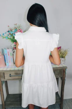 On The Town Button Down Dress<Allie Lynn's Boutique Clearance