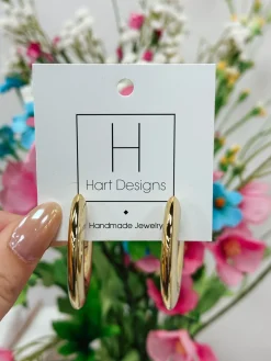 Perfect Gold Hoops<Allie Lynn's Boutique Shop