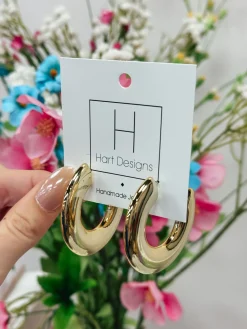 Perfect Gold Hoops<Allie Lynn's Boutique Shop