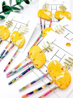 Popping Yellow Earrings<Allie Lynn's Boutique Flash Sale