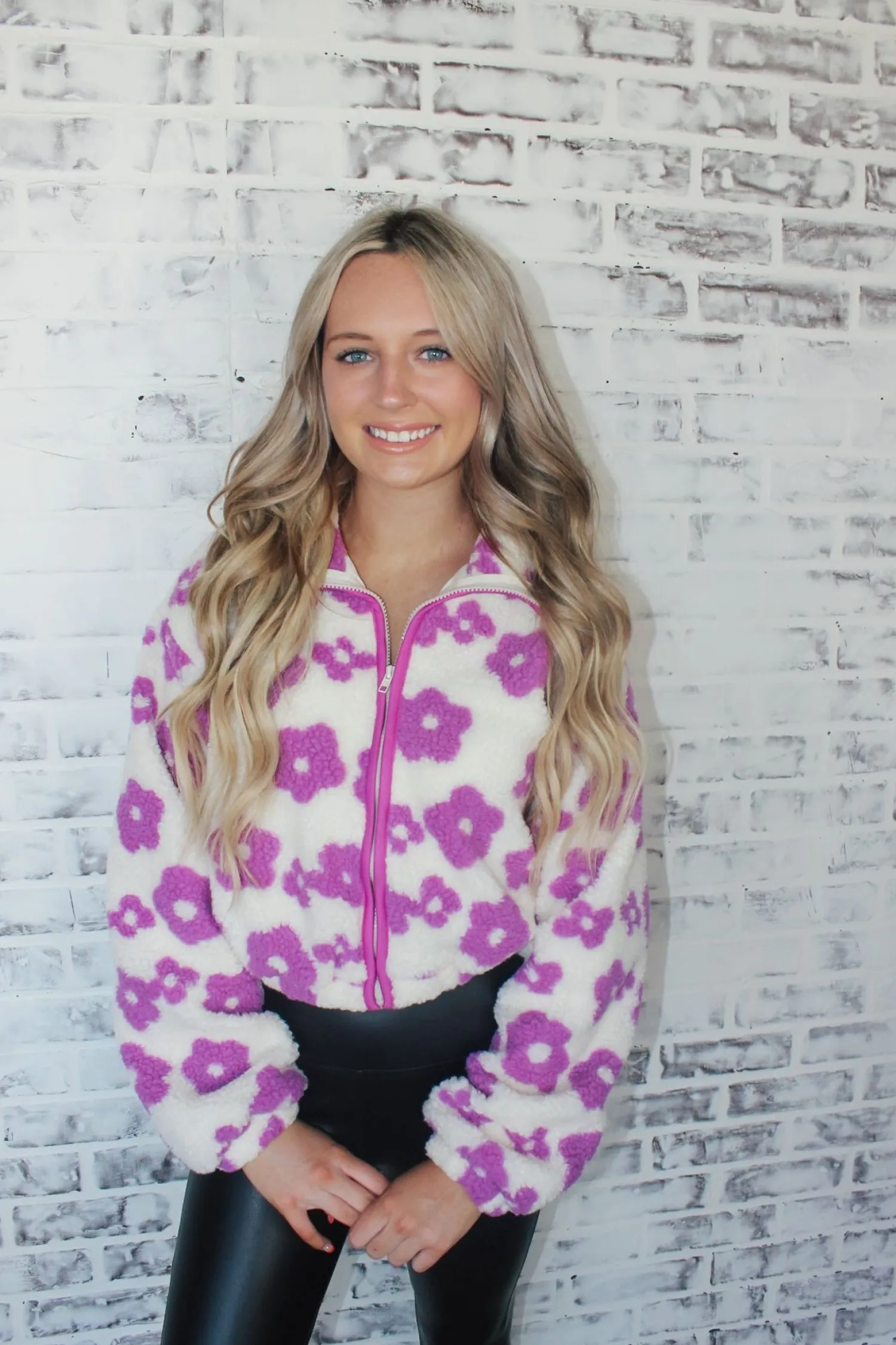 Purple Flower Jacket<Allie Lynn's Boutique Online