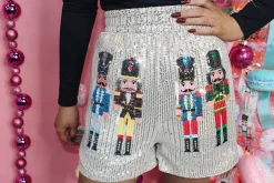 Sequin Nutcracker Shorts