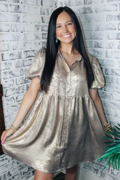 Shimmer In Your Step Dress<Allie Lynn's Boutique Best Sale