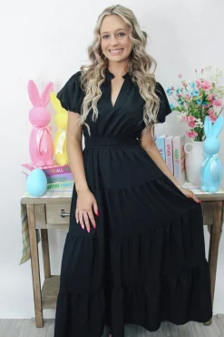 Spring Fever Dress "Black"<Allie Lynn's Boutique Sale