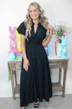 Spring Fever Dress "Black"<Allie Lynn's Boutique Sale