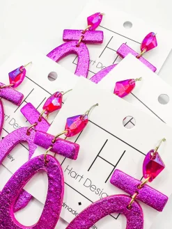 Stand Out Metallic Earrings "Purple/Pink"<Allie Lynn's Boutique Cheap