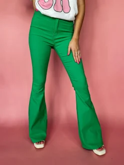 Stretch Bell Bottoms "Kelly Green"<Allie Lynn's Boutique New