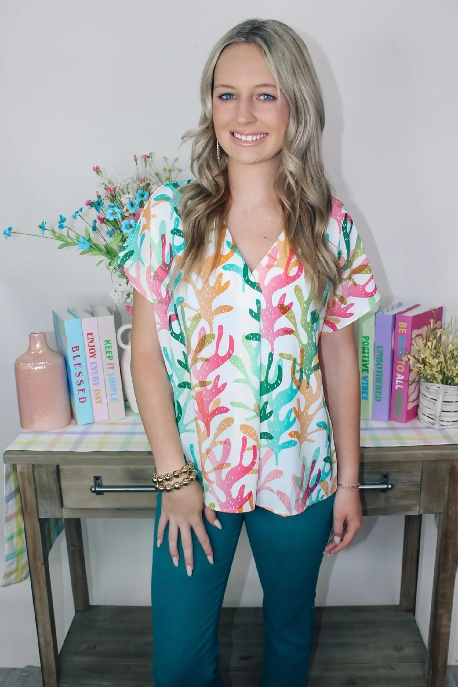 Surfing Seafoam Top<Allie Lynn's Boutique Best