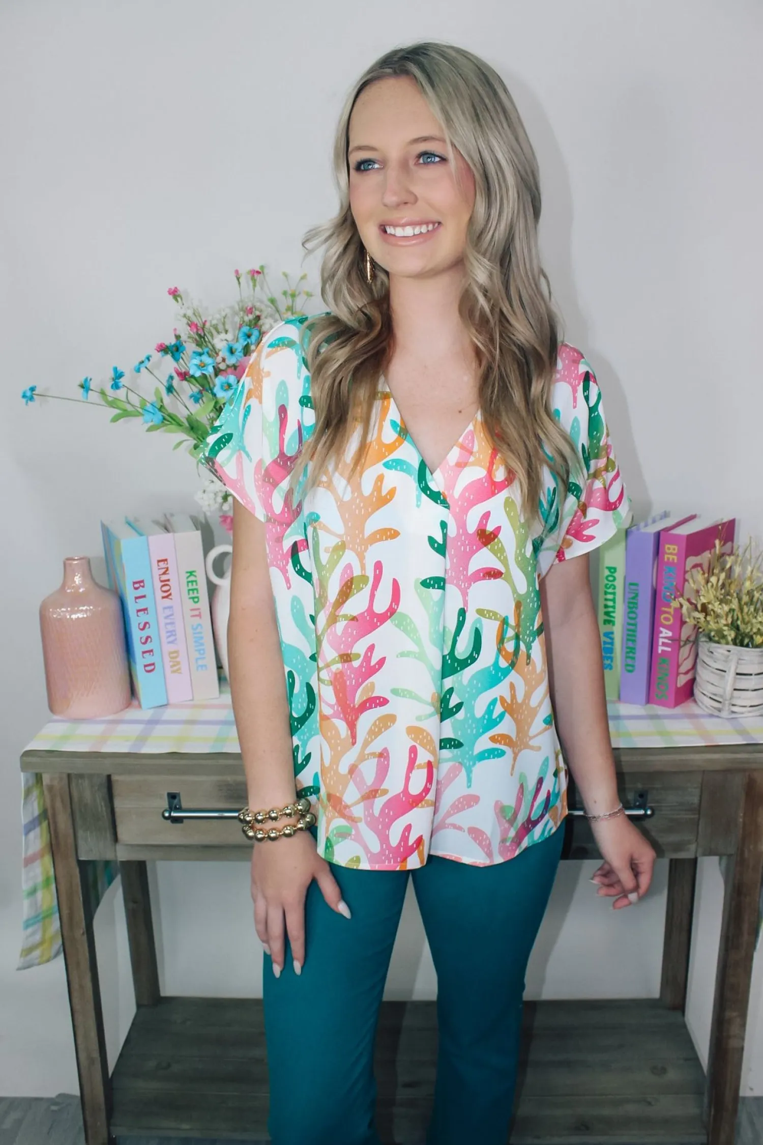 Surfing Seafoam Top<Allie Lynn's Boutique Best