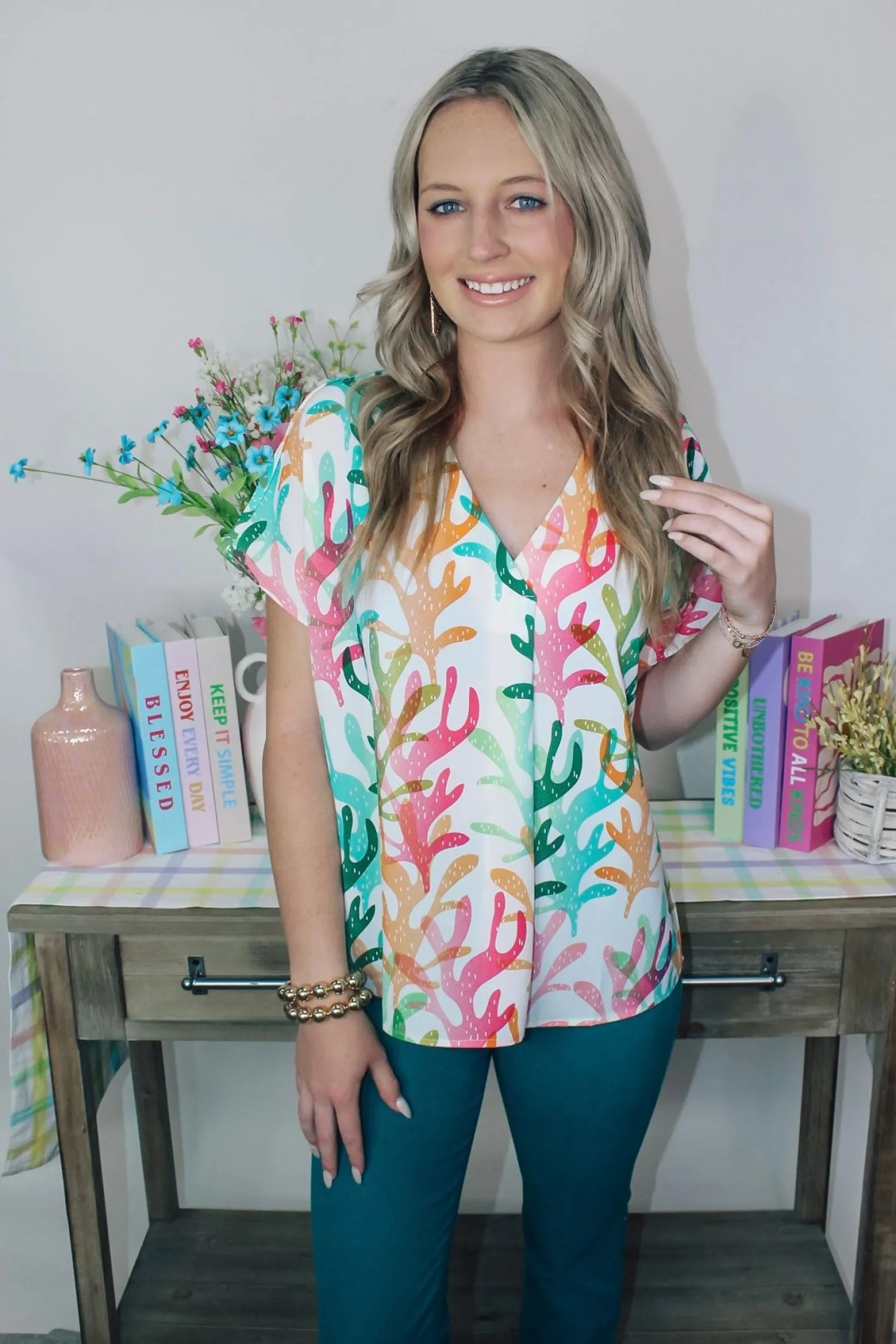 Surfing Seafoam Top<Allie Lynn's Boutique Best