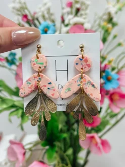 Sweet Spring Clay/Gold Earrings<Allie Lynn's Boutique Store