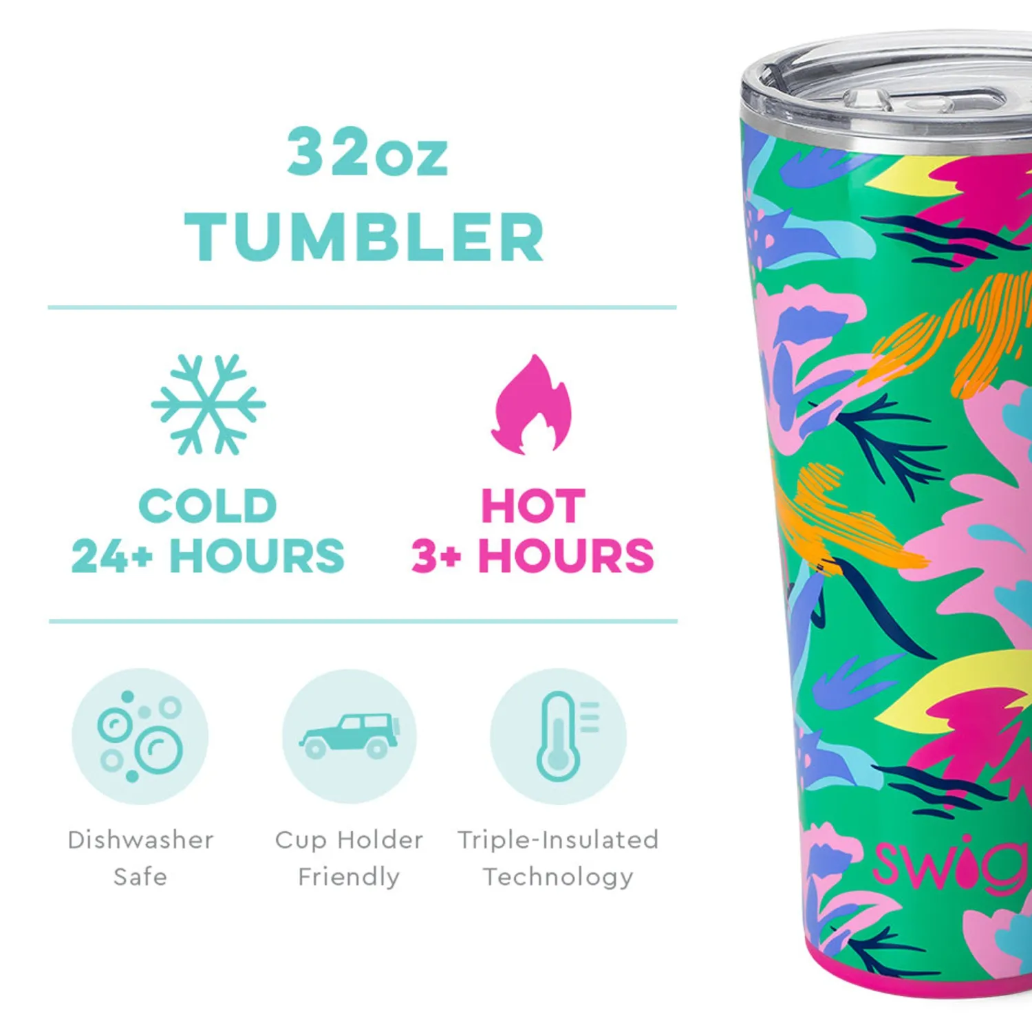 Swig Paradise Tumbler 32Oz<Allie Lynn's Boutique Shop