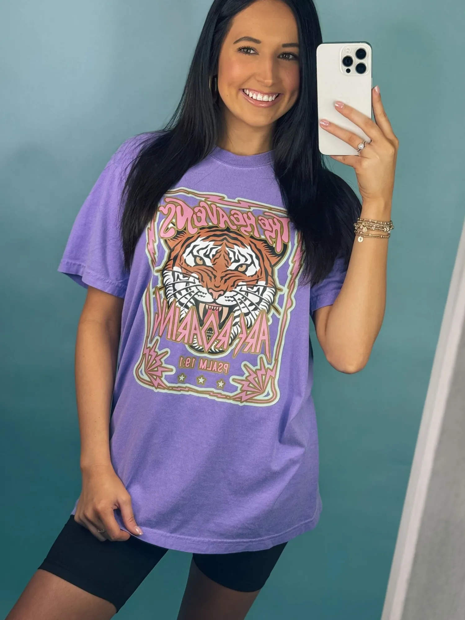 The Heavens Are Roaring Graphic Tee "Violet"<Allie Lynn's Boutique Cheap