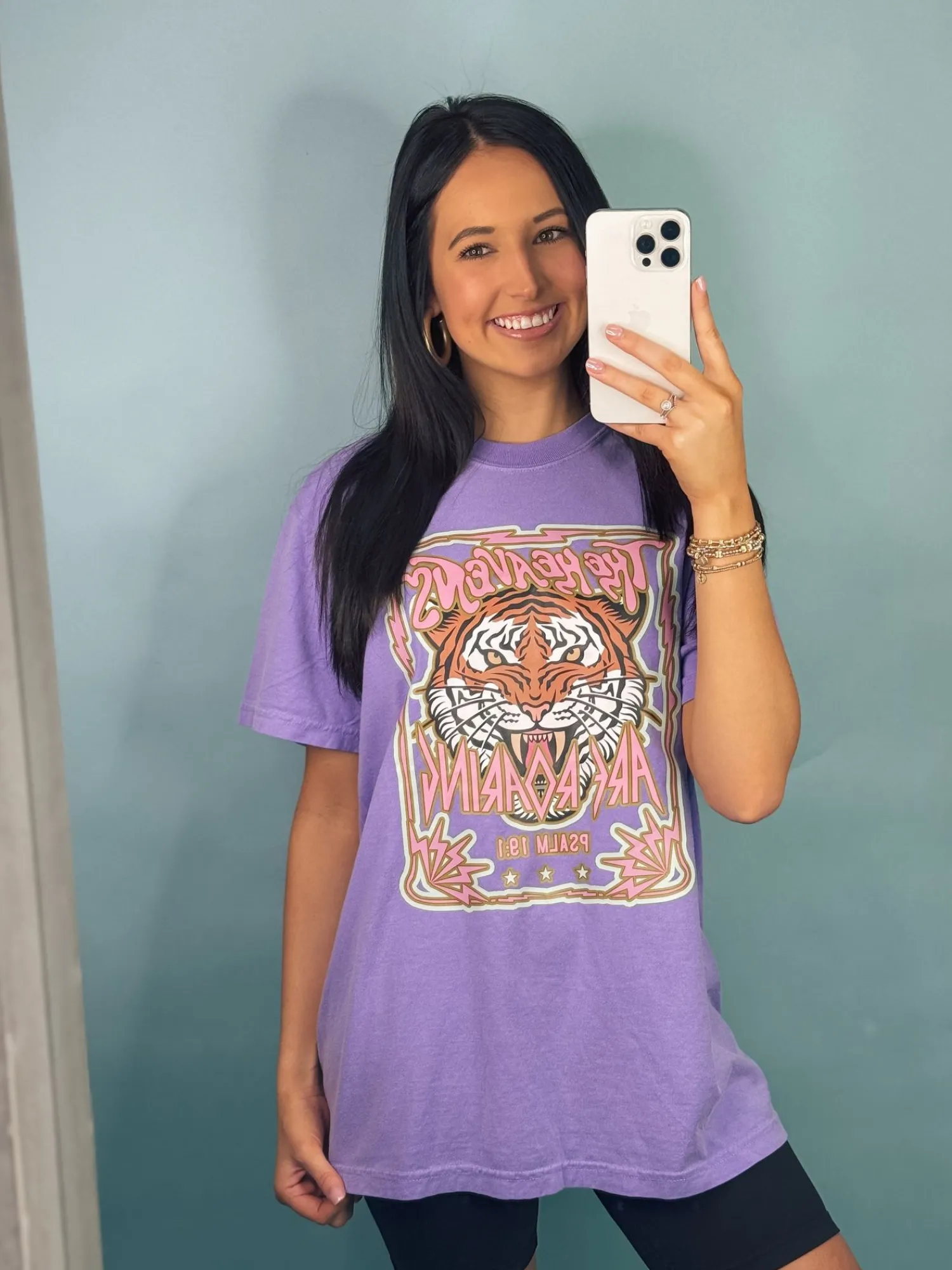 The Heavens Are Roaring Graphic Tee "Violet"<Allie Lynn's Boutique Cheap