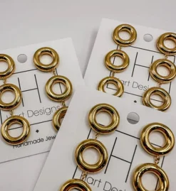 Three Gold Hoop Earrings<Allie Lynn's Boutique Shop