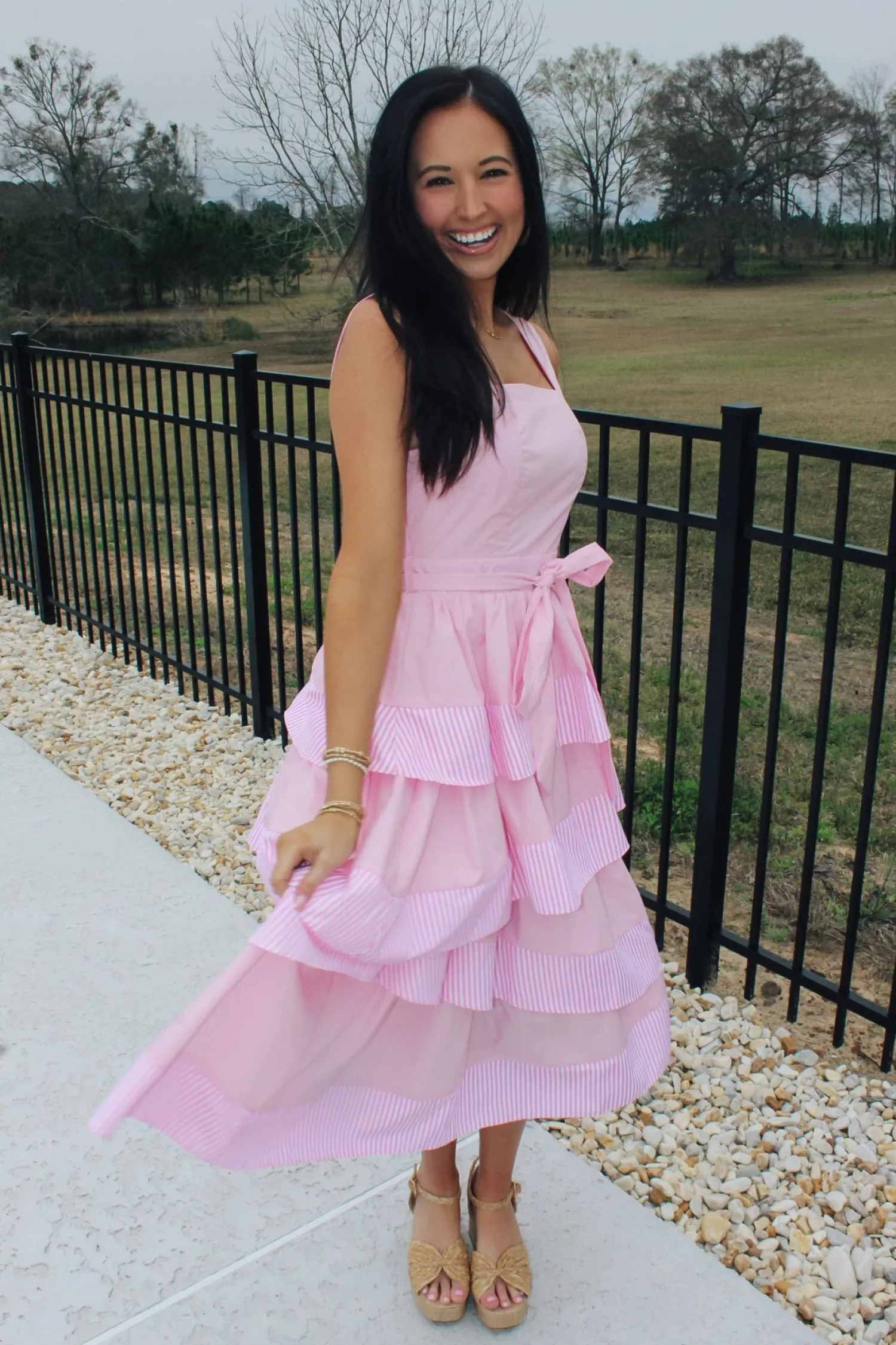 Tiered Baby Pink Dress<Allie Lynn's Boutique Discount
