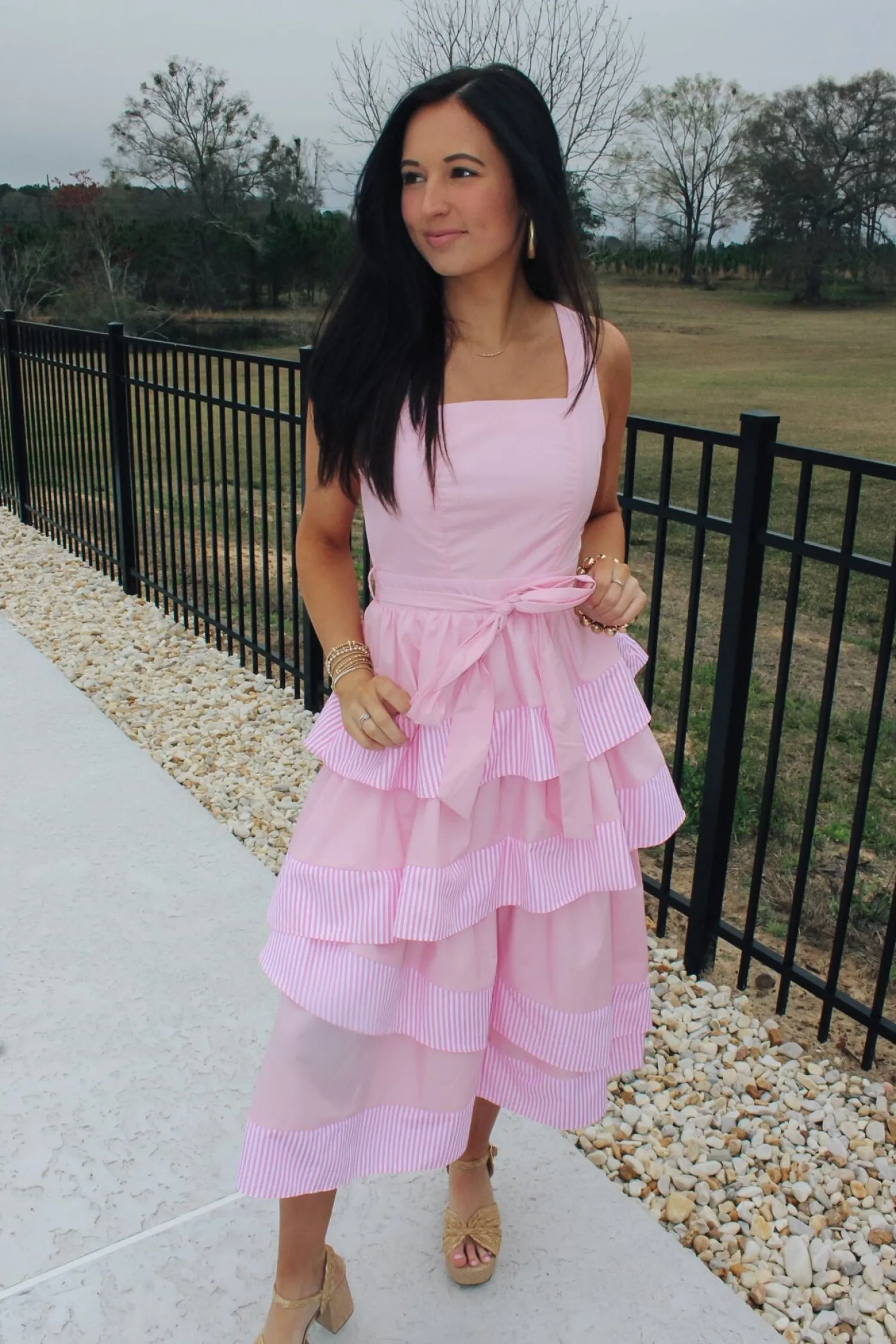 Tiered Baby Pink Dress<Allie Lynn's Boutique Discount