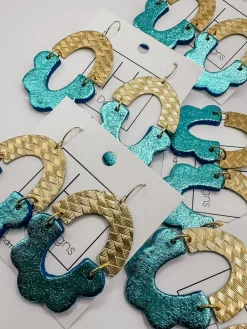 Turquoise Clay Arch Earrings<Allie Lynn's Boutique Cheap