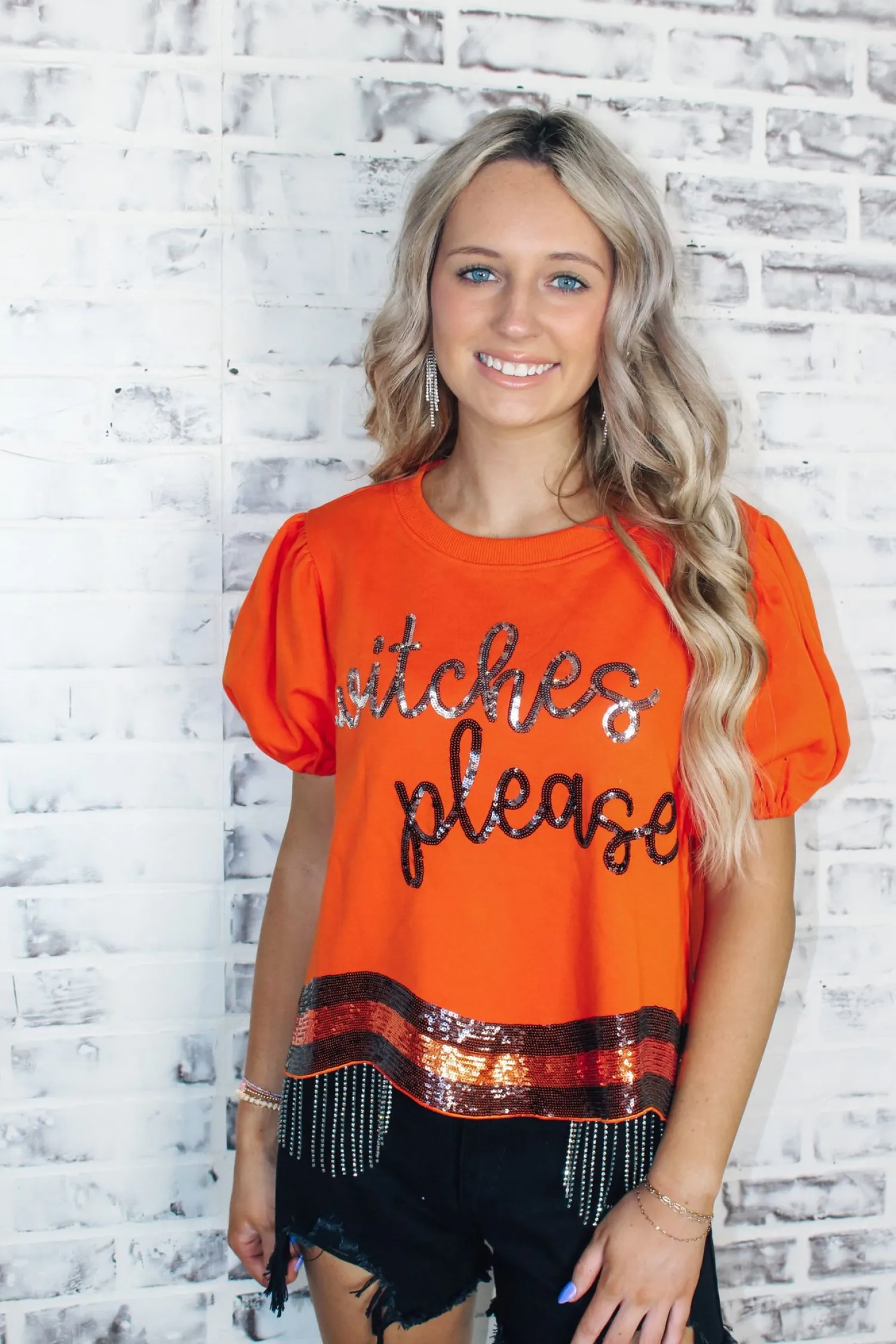 Witches Please Sequins Top<Allie Lynn's Boutique Cheap