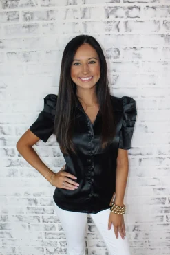 Workwear Satin Top<Allie Lynn's Boutique Sale